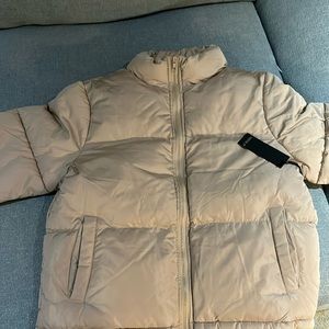 Brand New with Tags Puffer Beige Forever 21 Jacket Size S